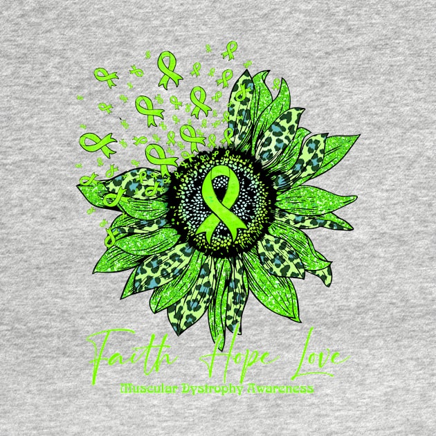 Muscular Dystrophy Awareness Awareness - Sunflower faith hope love by vamstudio